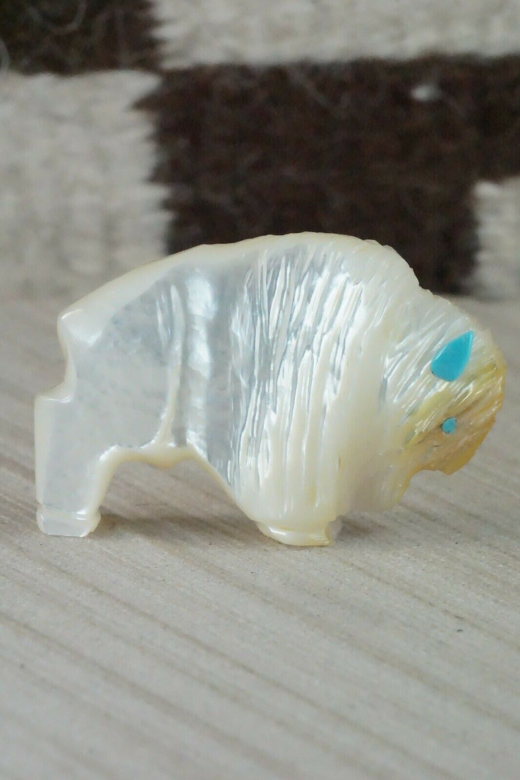 Buffalo Zuni Fetish Carving - Kevin Quam