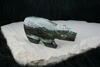 Bear Zuni Fetish Carving - Bernard Laiwakete - High Lonesome Trading