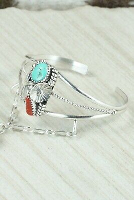 Turquoise & Coral Bracelet and Ring - Max Calladitto