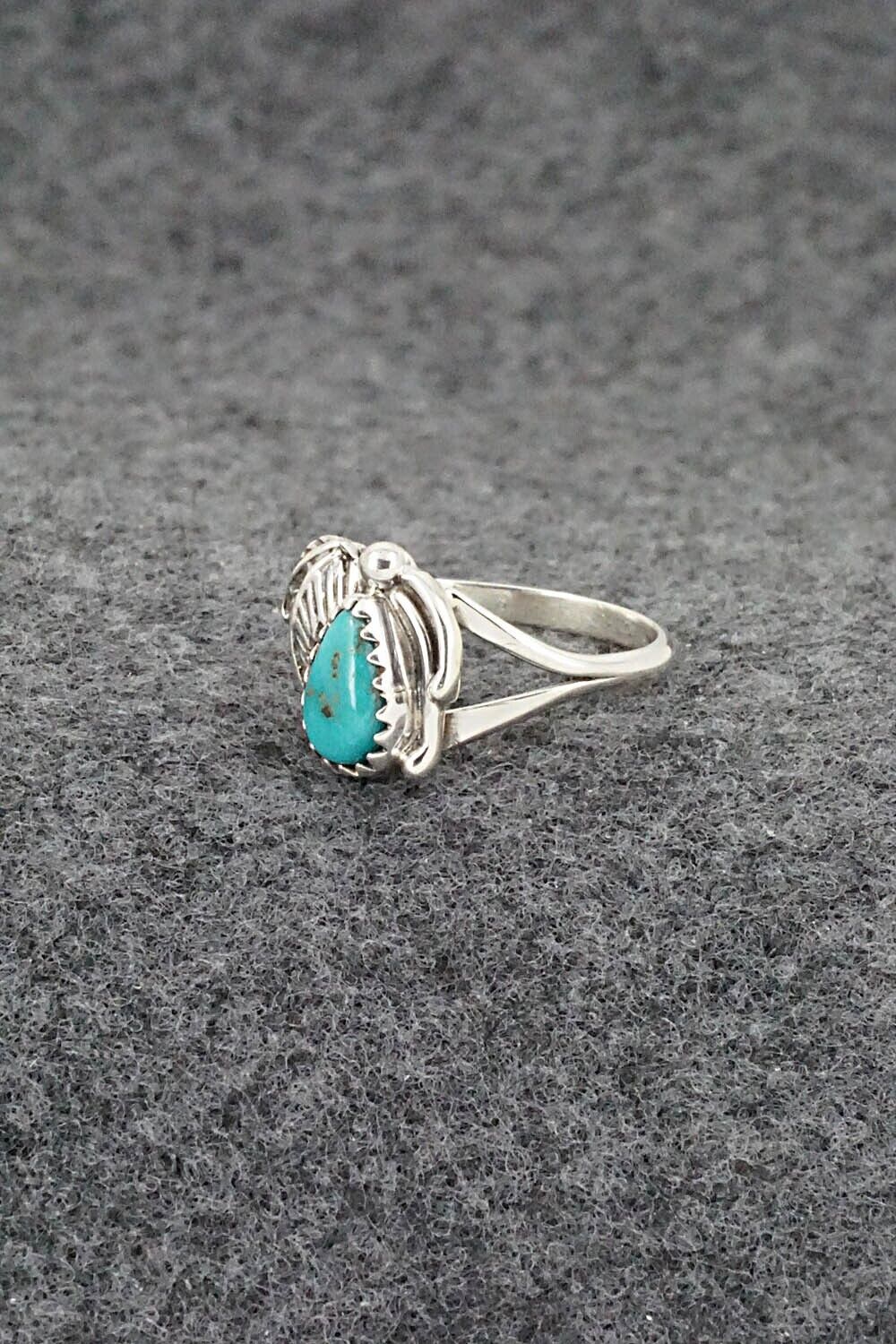 Turquoise & Sterling Silver Ring - Letricia Largo - Size 5.5