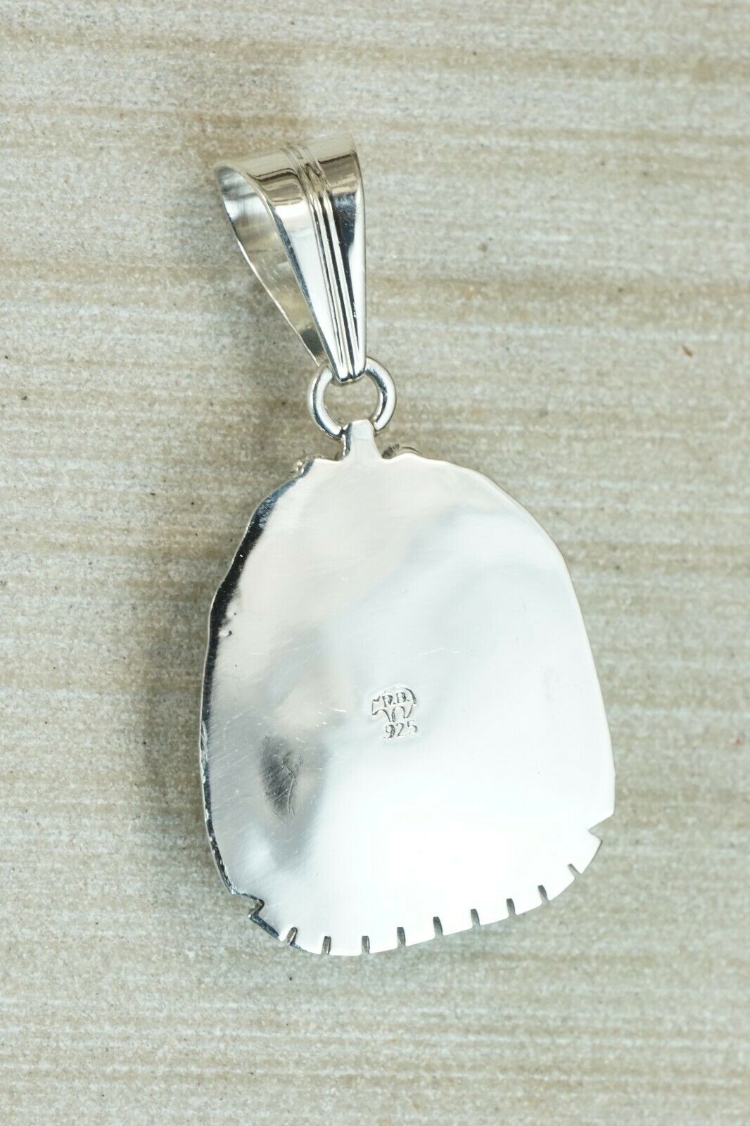 Navajo Turquoise & Sterling Silver Pendant - Samuel Yellowhair