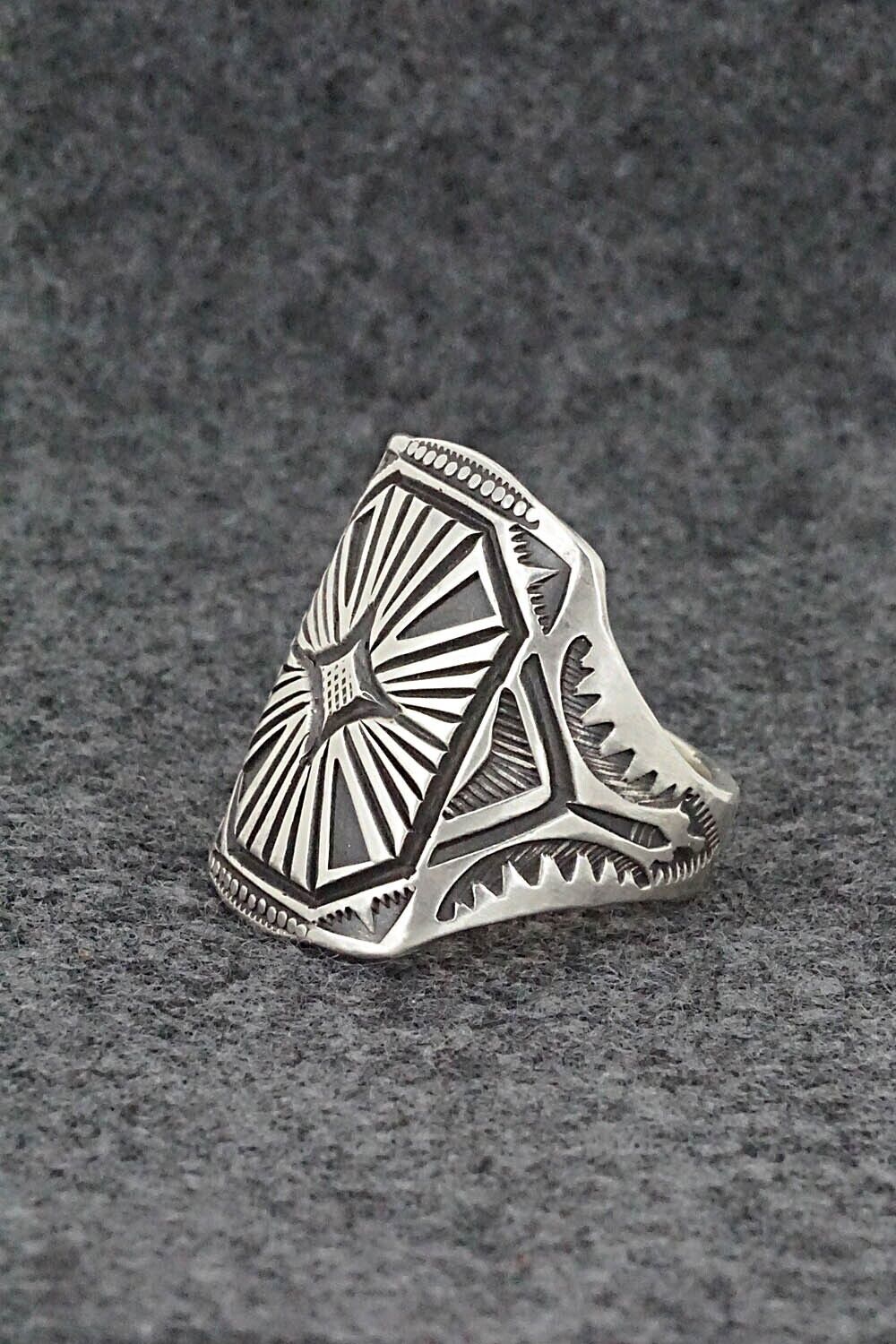 Sterling Silver Ring - Calvin Martinez - Size 9.5