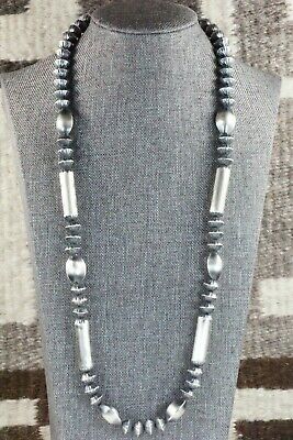 Sterling Silver Navajo Pearl Necklace - Preston Haley