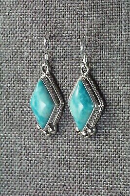 Navajo Turquoise & Sterling Silver Earrings - Sharon McCarthy
