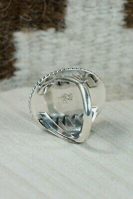 Navajo Turquoise and Sterling Silver Ring - Bobby Platero - 11.25