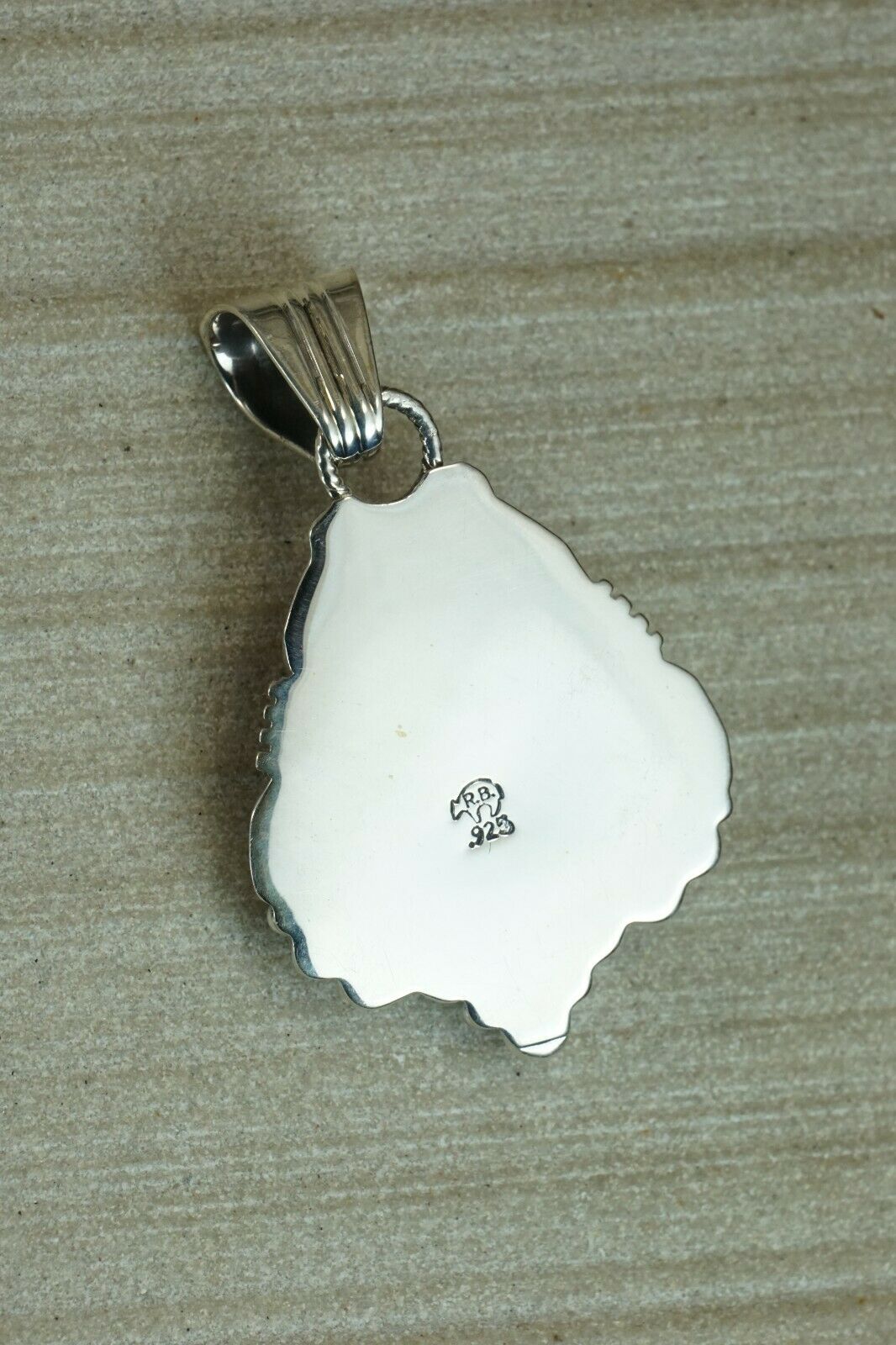 Navajo Spiny Oyster & Sterling Silver Pendant - Native American
