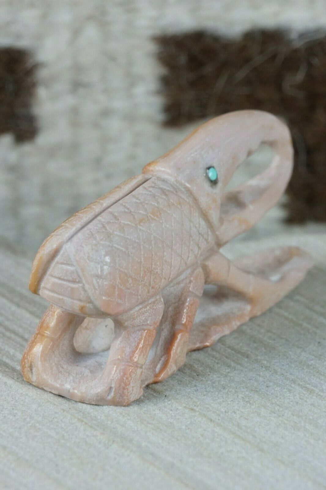 Beetle Zuni Fetish Carving - Derrick Kaamasee - High Lonesome Trading