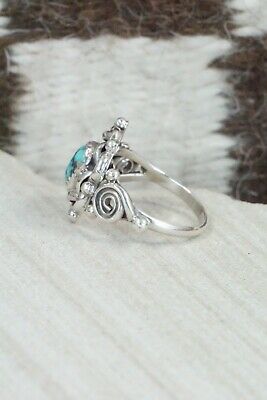 Turquoise & Sterling Silver Ring - Maritta Martinez - Size 7