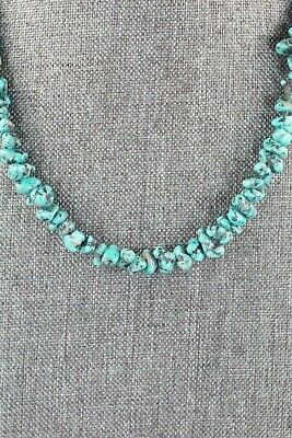 Turquoise & Sterling Silver Necklace - Louise Joe