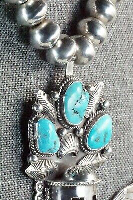 Turquoise & Sterling Silver Pendant with Necklace - Garrett Hale