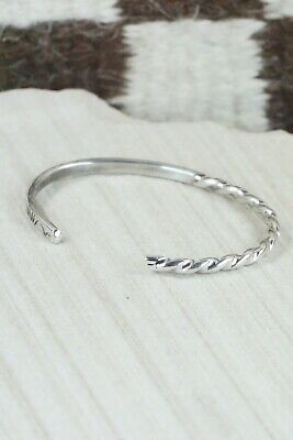 Navajo Sterling Silver Bracelet - Elaine Tahe