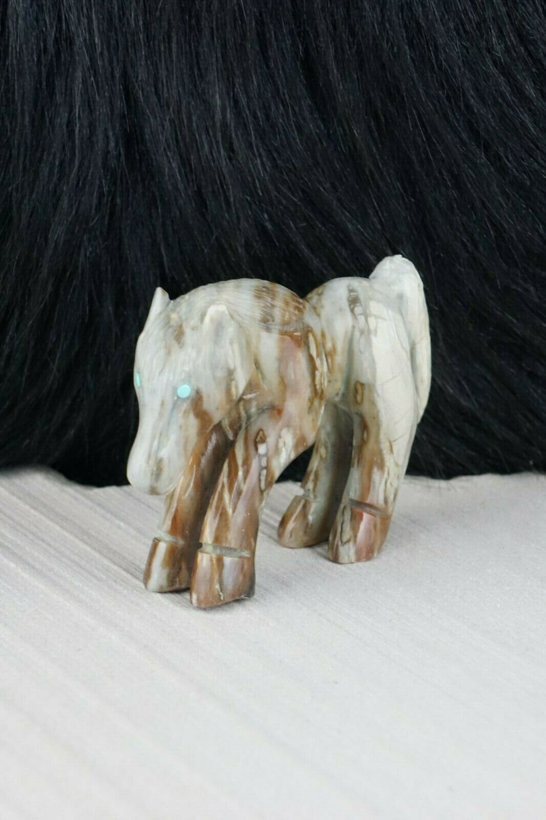 Horse Zuni Fetish Carving - Jonas Hastito - High Lonesome Trading