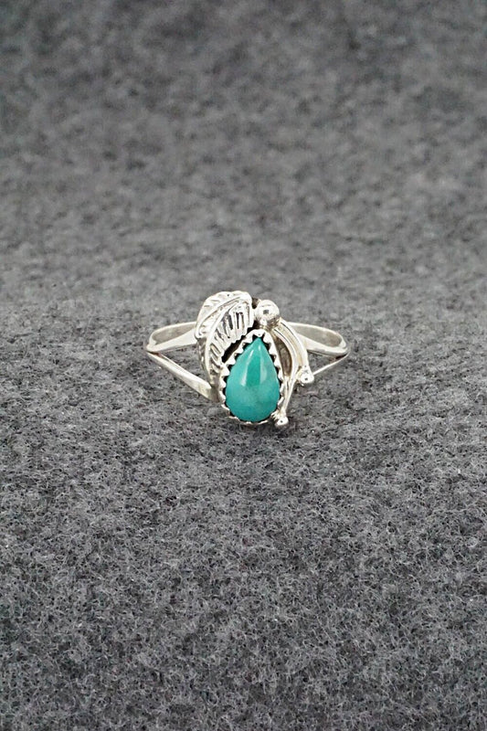Turquoise & Sterling Silver Ring - Letricia Largo - Size 7.25