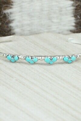 Turquoise & Sterling Silver Bracelet - Karla Chavez