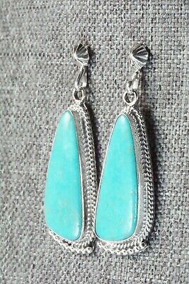 Turquoise & Sterling Silver Earrings - Verley Betone