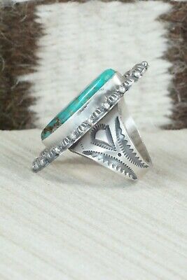 Royston Turquoise and Sterling Silver Ring - Michael Calladitto - Size 7