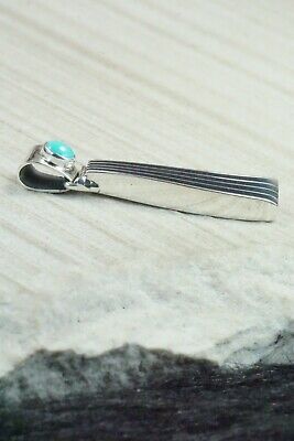 Turquoise & Sterling Silver Pendant - James Bahe