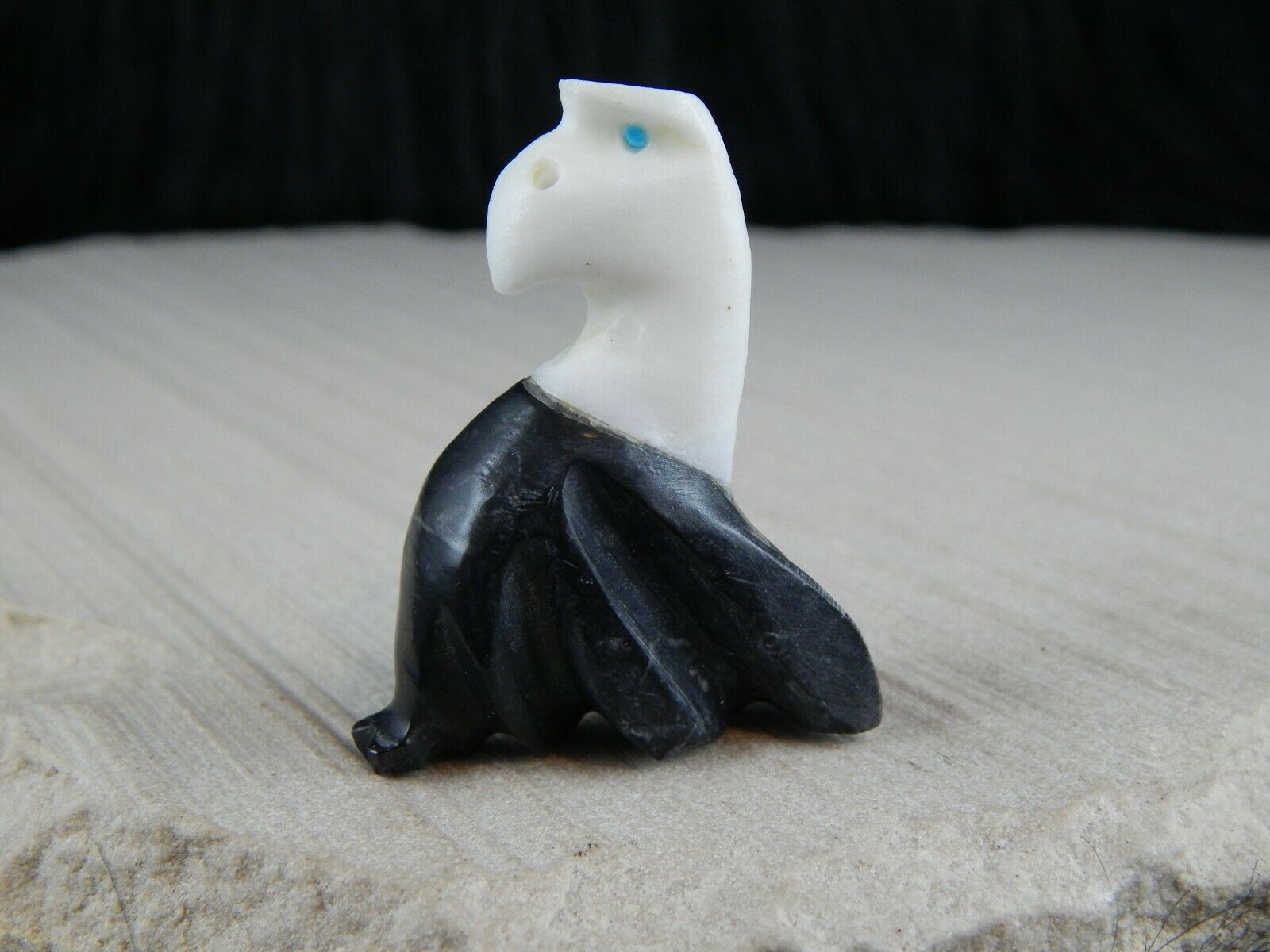 Eagle Zuni Fetish Carving - Kelly Lementino - High Lonesome Trading