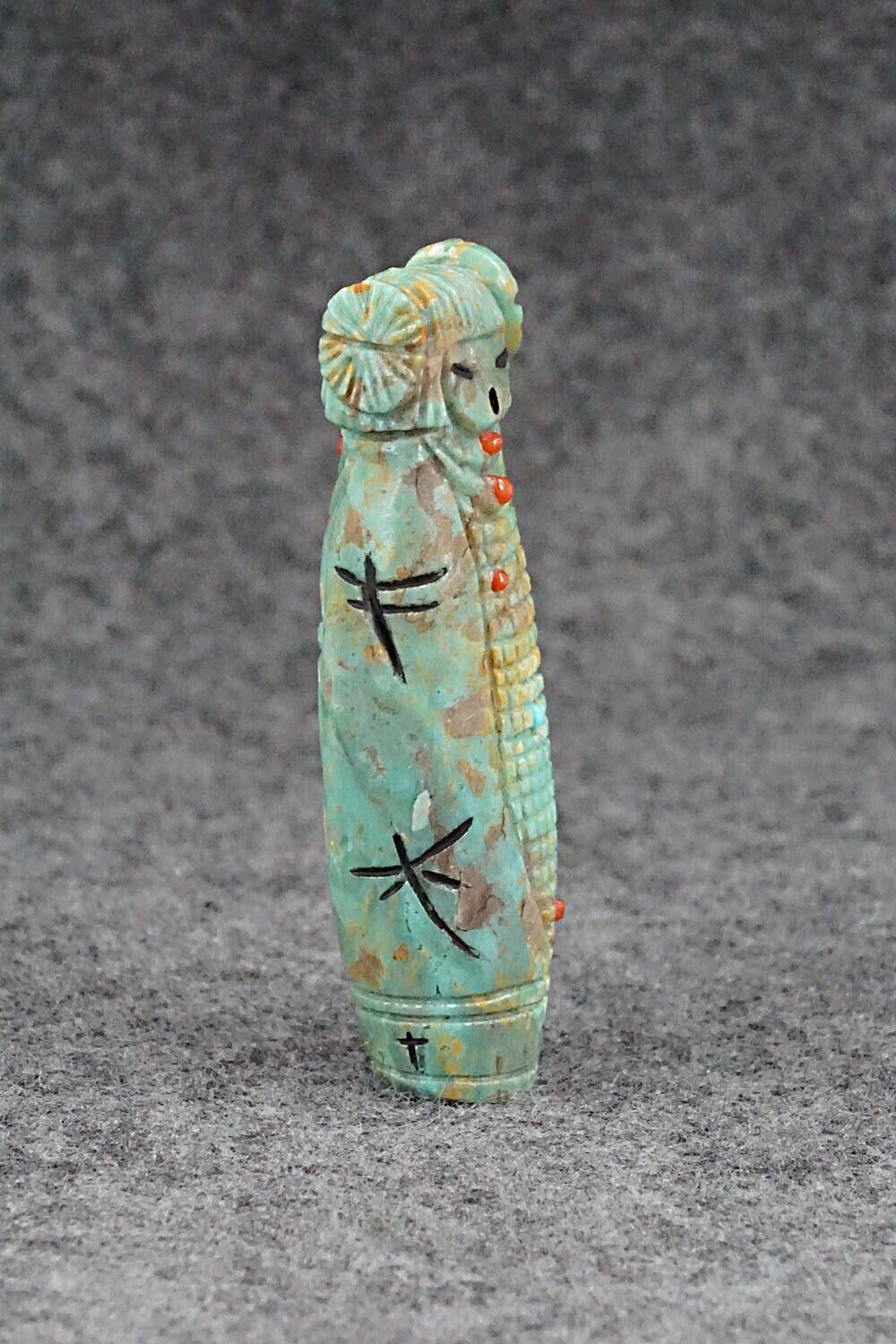 Corn Maiden Zuni Fetish Carving - Sandra Quandelacy