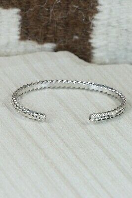 Navajo Sterling Silver Bracelet - Elaine Tahe