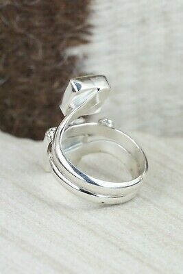 Turquoise & Sterling Silver Ring - Bobby Platero - Size 7.5
