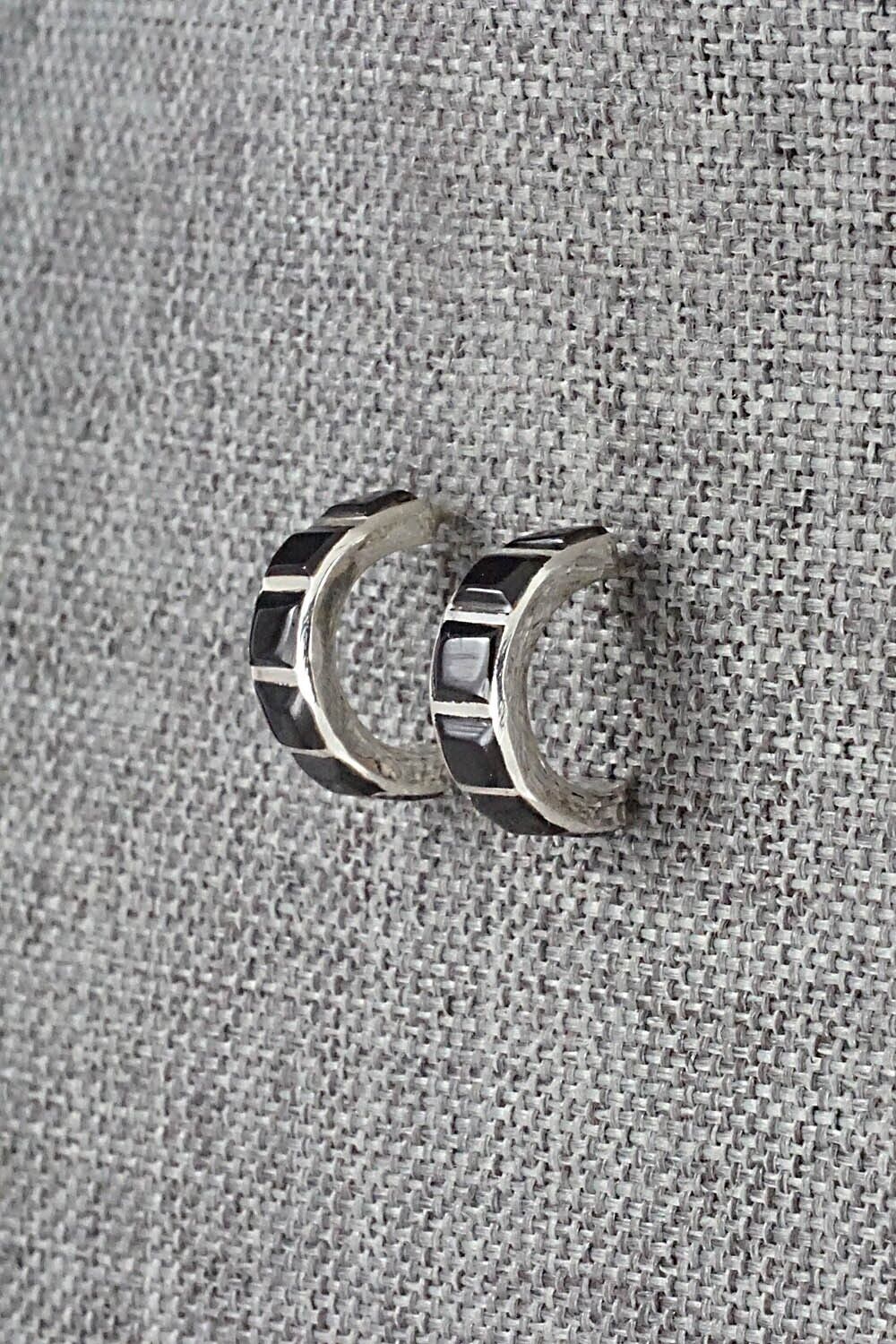 Onyx & Sterling Silver Earrings - Glennetta Luna