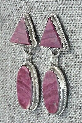 Spiny Oyster & Sterling Silver Earrings - Selina Warner