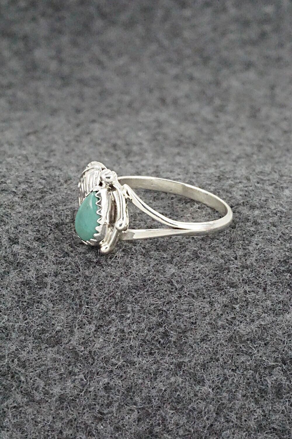 Turquoise & Sterling Silver Ring - Letricia Largo - Size 7.5
