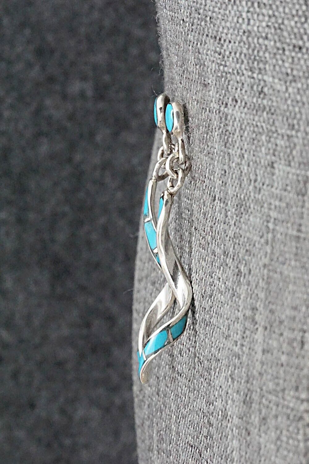 Turquoise & Sterling Silver Earrings - Ira Johnson