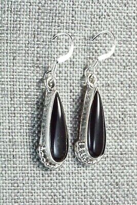 Onyx & Sterling Silver Earrings - Judy Largo