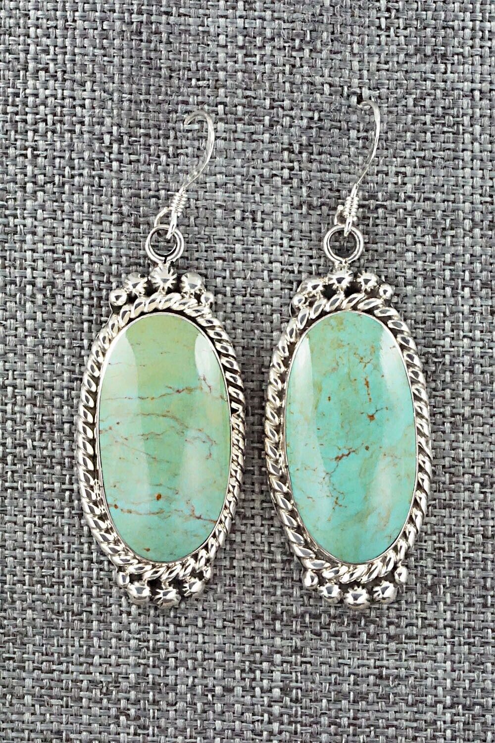 Turquoise & Sterling Silver Earrings - Gregg Yazzie