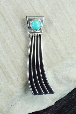 Turquoise & Sterling Silver Pendant - James Bahe