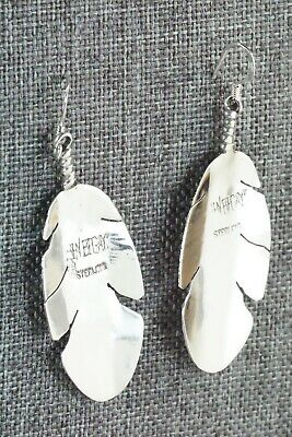 Sterling Silver Feather Earrings - Ben Begay
