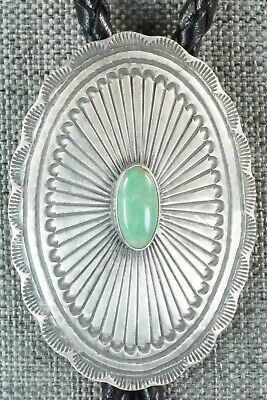 Turquoise & Sterling Silver Bolo Tie - Arnold Blackgoat