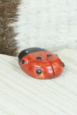 Ladybug Zuni Fetish Carving - Reynold Lunasee