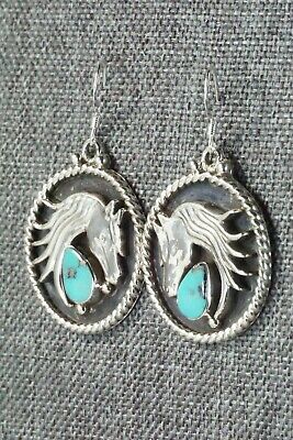 Turquoise & Sterling Silver Earrings - Genevieve Francisco