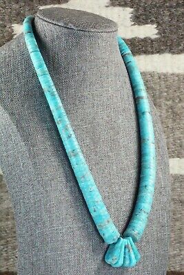 Turquoise & Sterling Silver Necklace - Lupe Lovato