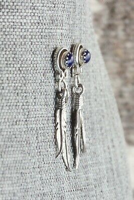 Lapis & Sterling Silver Earrings - Navajo