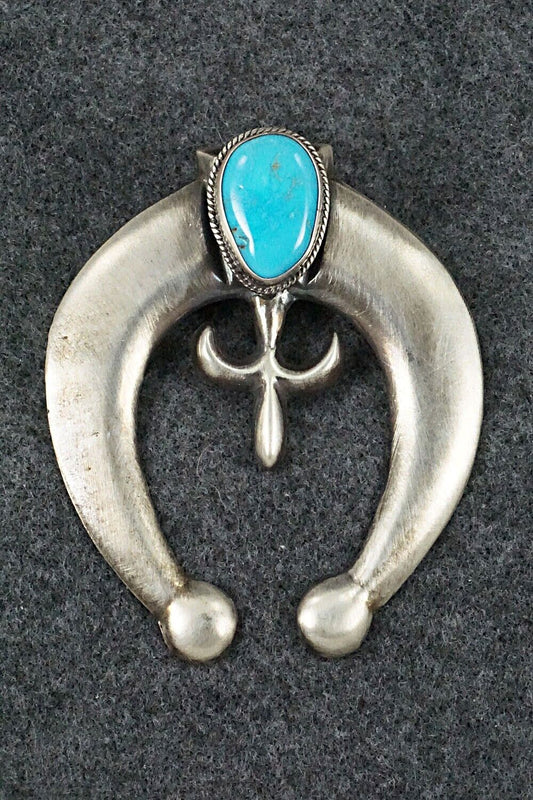 Turquoise and Sterling Silver Pendant - Randy Roberts