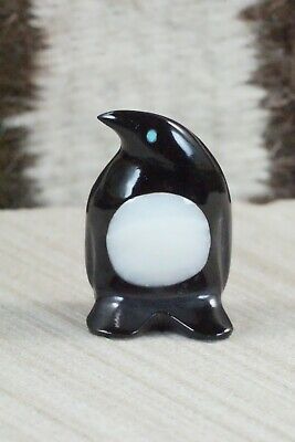 Penguin Zuni Fetish Carving - Calvert Bowannie