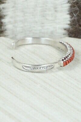 Coral & Sterling Silver Bracelet - Irma Unkestine