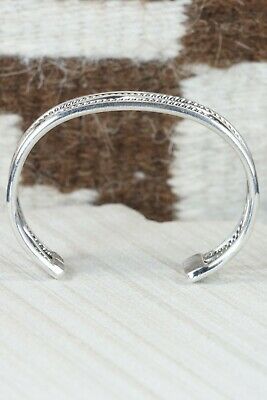Navajo Sterling Silver Bracelet - Elaine Tahe