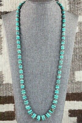 Turquoise & Sterling Silver Necklace - Navajo