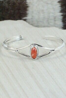 Navajo Spiny Oyster & Sterling Silver Bracelet - Grace Kenneth