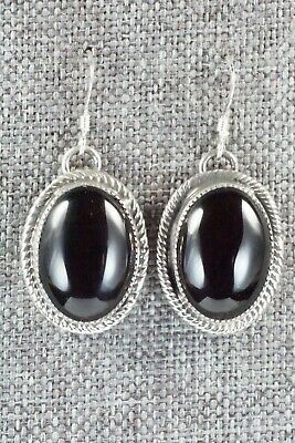 Onyx & Sterling Silver Earrings - Sheena Jack