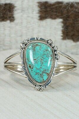Navajo Turquoise & Sterling Silver Bracelet - Native American