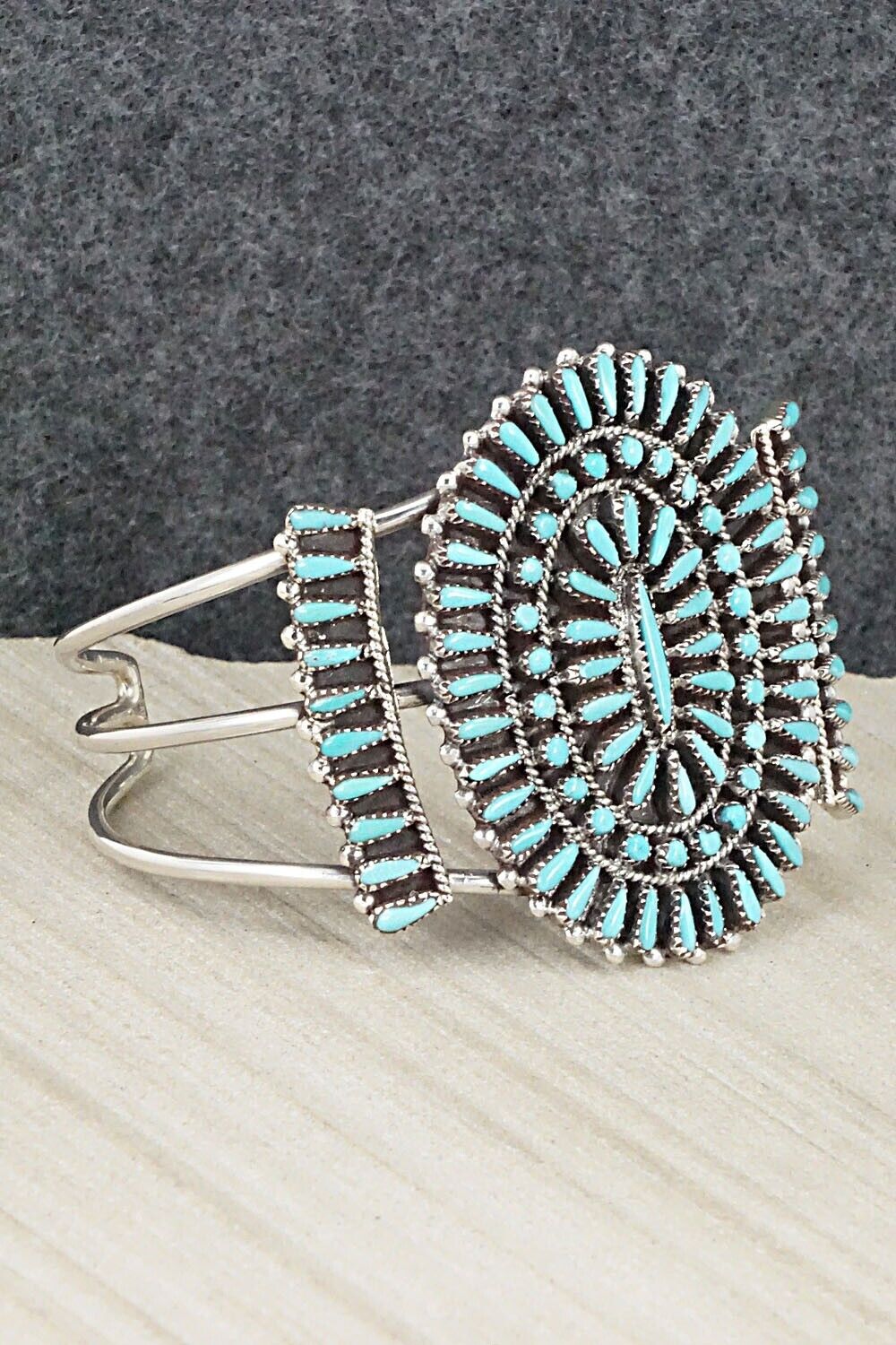 Turquoise & Sterling Silver Bracelet - Judy Wallace