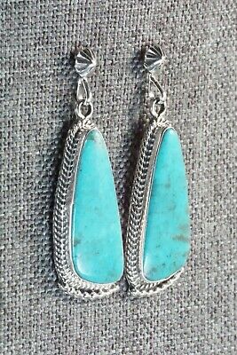 Turquoise & Sterling Silver Earrings - Verley Betone