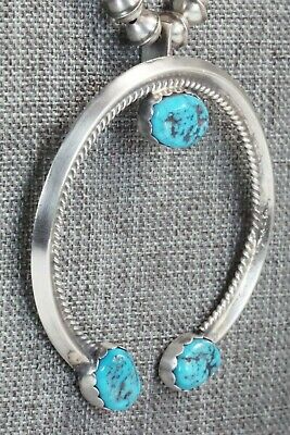 Turquoise & Sterling Silver Squash Blossom - Thomson Willie