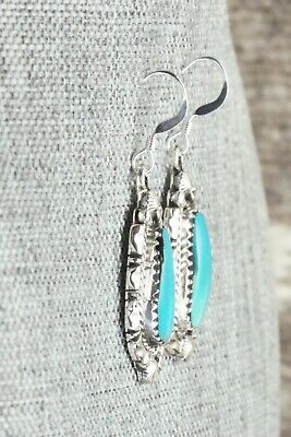 Turquoise & Sterling Silver Earrings - Annie Spencer
